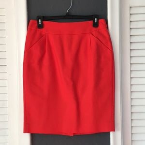 YARD SALE J.Crew Coral Pencil Skirt